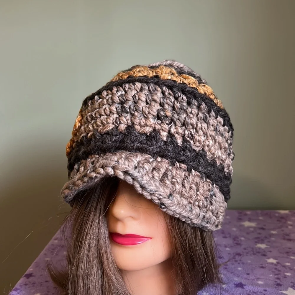 Chic Crochet chunky newsboy medium new hot - Picture 4 of 10